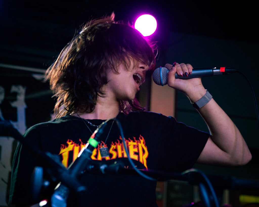 concert photography of Sabon vocalist at Beachland Tavern Cleveland