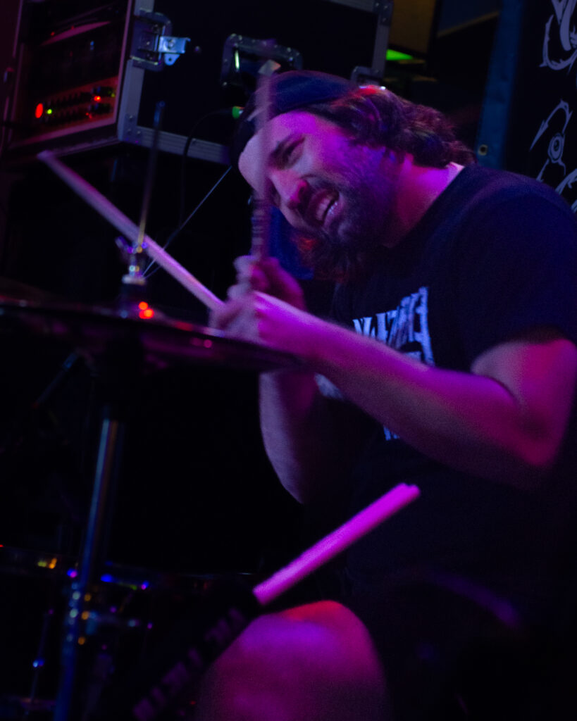 concert photography of Nightmare Empire drummer at Beachland Tavern Cleveland
