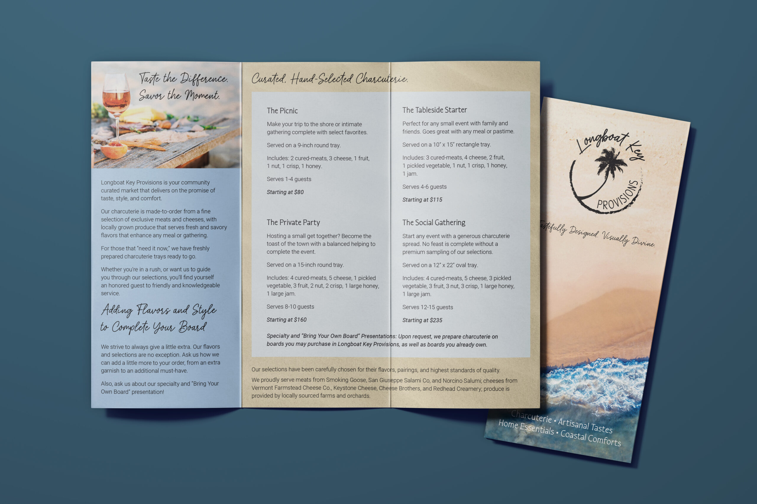 Springsteel Media printed brochure for Longboat Key Provisions