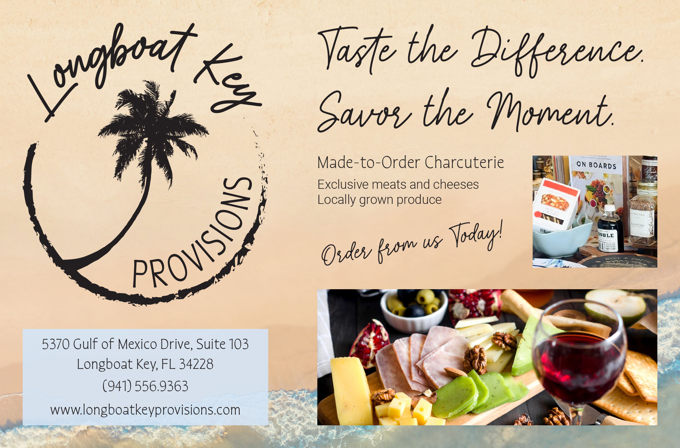 Advertising design for Longboat Key Provisions by Springsteel Media